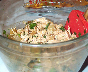 shredded chicken