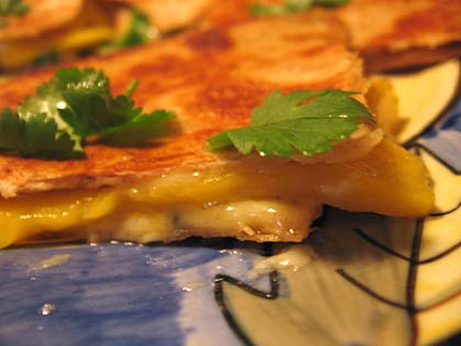 Brie & Mango Quesadillas