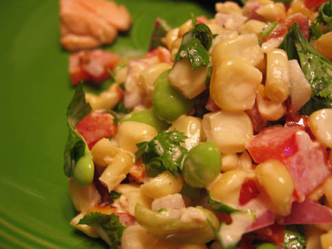 Corn and Edamame Salad