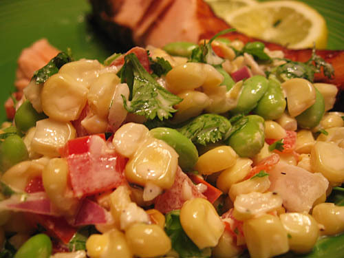 Corn and Edamame Salad