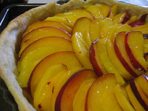 Peach and Rosemary Tart