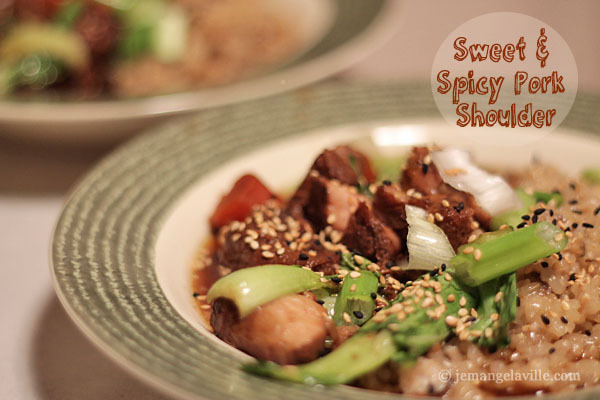 Sweet and Spicy Asian Pork Shoulder (Slow Cooker Recipe)