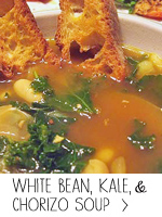 White Bean, Kale and Chorizo Soup
