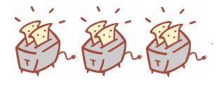 3 toasters!